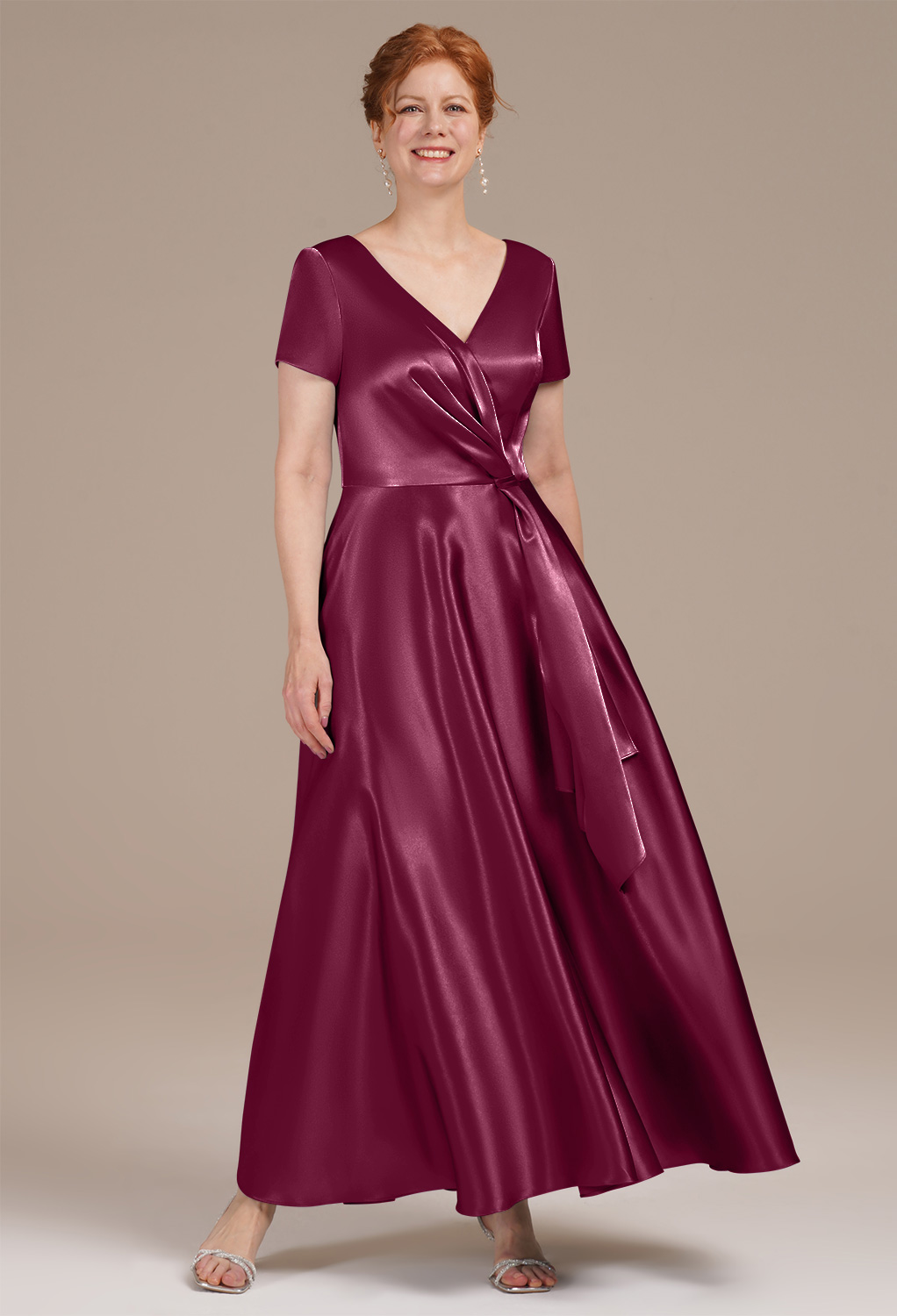 AW Omukama Burgundy  Mother of the Bride Dresses